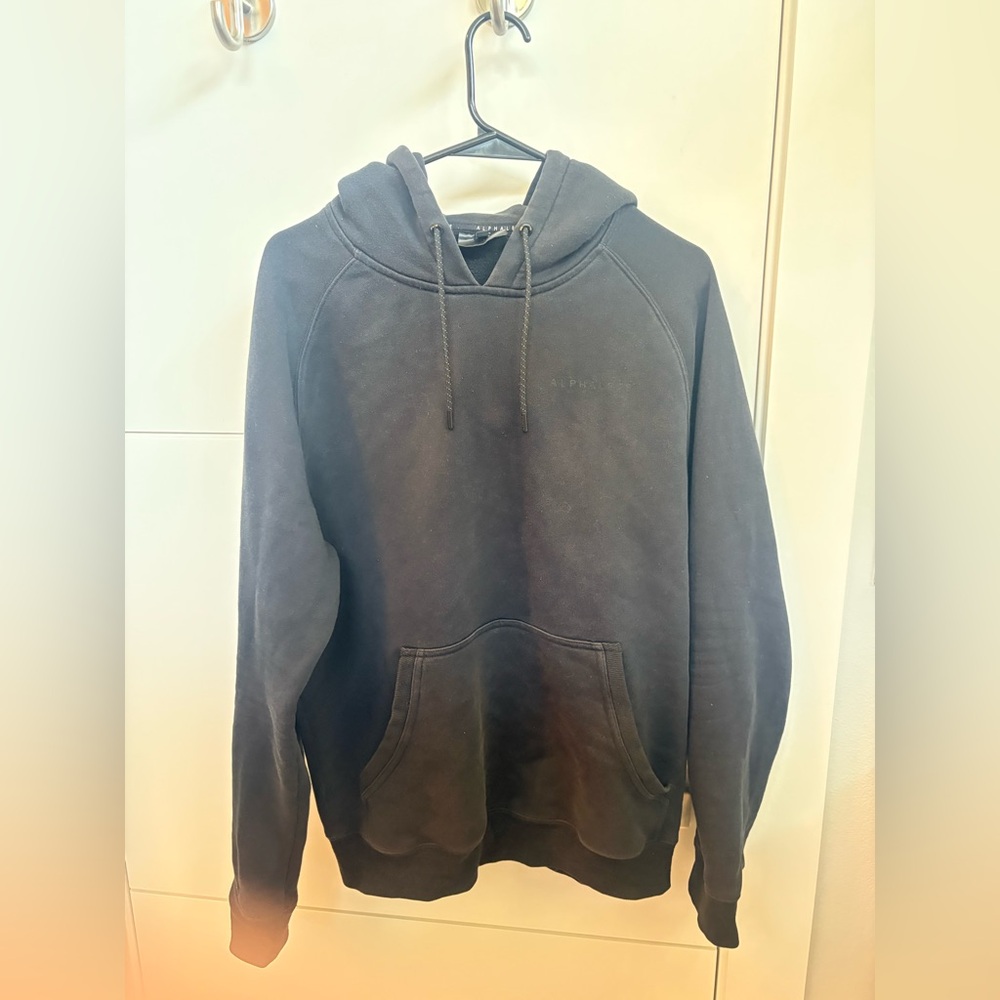 Alphalete Black Pullover Hoodie with Kangaroo Pocket